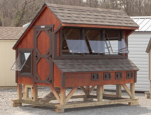 6x8 Chicken Condo Style Chicken Coop From Pine Creek Structures