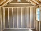 10 x 10 Cape Cod Shed - inside